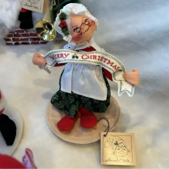 Lot (10) Vintage 90’s-2000 Annalee Christmas Dolls Santa Angel Reindeer - Picture 8 of 11